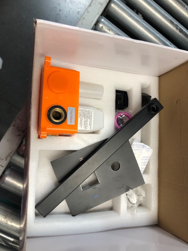 Photo 1 of ***HEAVILY USED - LIKELY MISSING PARTS - SEE PICTURES***
Shower Faucet Set Complete - Rain Shower System with 10" Rain Shower Head and Handheld Spray- Wall Mount Shower Fixtures/Kit Set with Valve,Matte Black