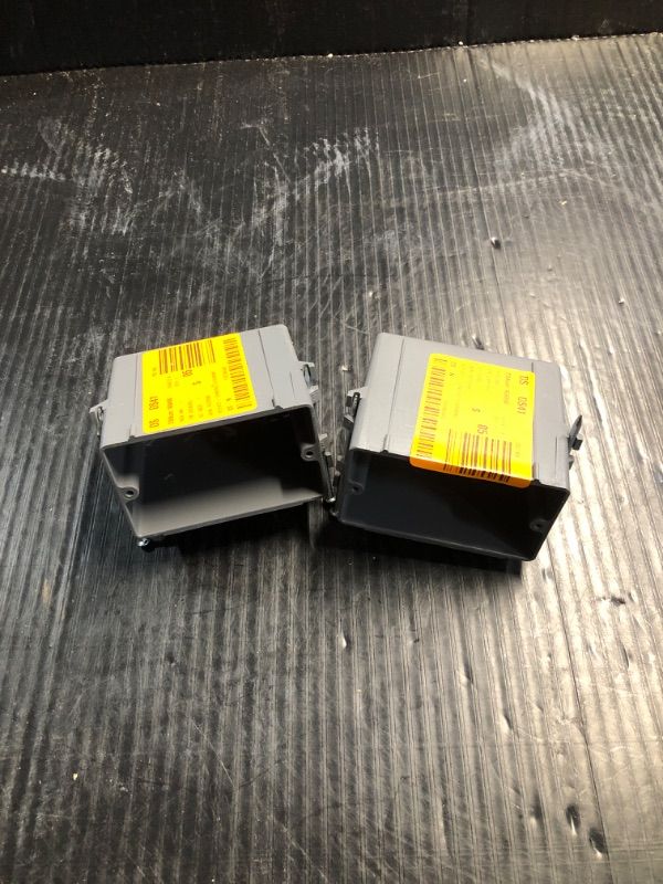 Photo 1 of **BUNDLE**(2 qty) 20 cu. in. 1 Gang PVC New Work Standard Switch & Outlet Wall Electrical Box Gray