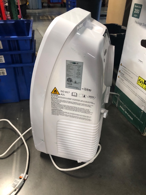 Photo 4 of ***NONREFUNDABLE - THIS SALE FINAL -  PARTS ONLY - SEE COMMENTS***
Uhome 2024 New Portable Air Conditioner, 8000 BTU Compact AC Unit with Cooling, Dehumidifier, Fan, Remote Control and Window Mount Kit Included, White