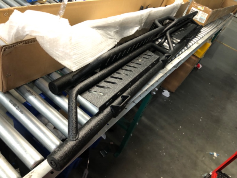 Photo 4 of ***USED - LIKELY MISSING PARTS - UNABLE TO VERIFY FUNCTIONALITY***
YITAMOTOR Running Boards & Side Steps Compatible with 2022-2024 Toyota Tundra CrewMax Cab(2 3/4 Size Rear Doors), Black Powder Coated Nerf Bar, Two-Stair for Roof Operation