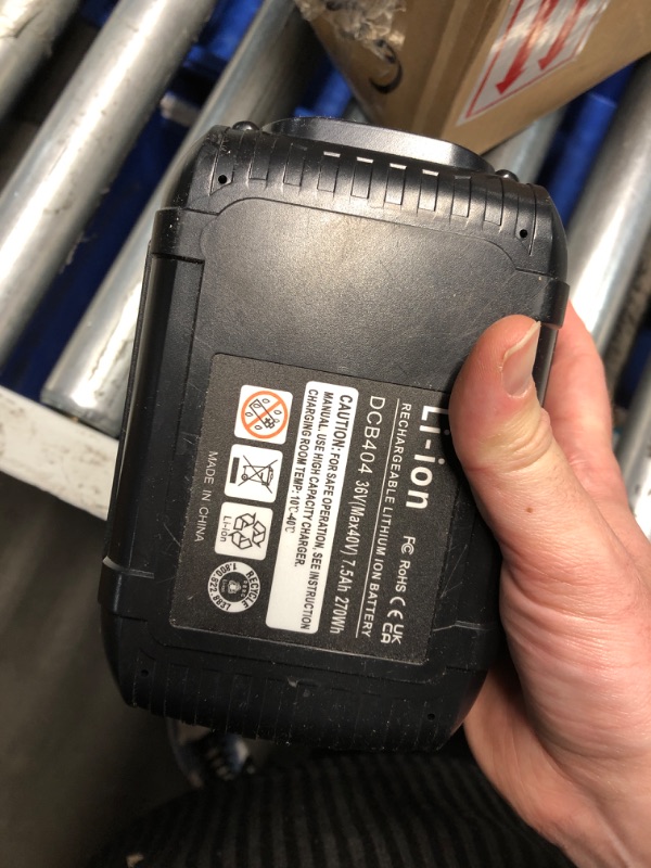 Photo 3 of (READ FULL POST) HavenHarmo 40V 7.5Ah Replacement for Dewalt 40v Battery DCB404 DCB406 DCB407 DCB114, 7500mAh Lithium Ion Battery Compatible with Dewalt All 40V MAX Power Tools and Charger