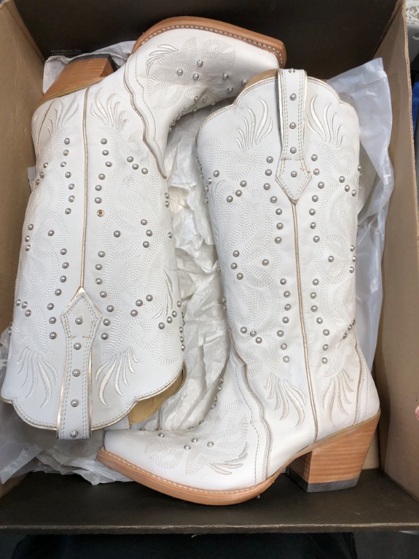 Photo 2 of (READ FULL POST) Ariat Womens Pearl Western Boot White 7 WOEMNS 