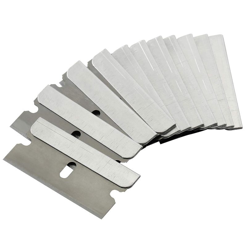 Photo 2 of (STOCK PHOTO REFRENCE ONLY) Bates- Single Edge Razor Blades, 50 Pack, Silver, Razor Blades Single Edge, Straight Edge Razor Blade, Scraper Blades, Single Edge Blades, Single Edge Razor Blade, Straight Edge Razor Blades