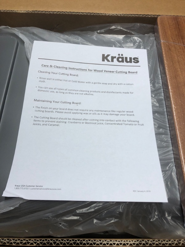 Photo 5 of (READ FULL POST) Kraus KGUW2-30MBL Bellucci Workstation 30 inch Undermount Granite Composite Single Bowl Kitchen Sink