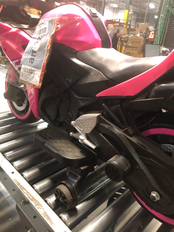 Photo 3 of **NONREFUNDABLE**FOR PARTS OR REPAIR**SEE NOTES**
*****STOCK PHOTO FOR REFERENCE*****
12V Kids Electric Motorcycle, Electric Motorcycle Ride On Toy w/Training Wheels, Spring Suspension, LED Lights, Sounds & Music, MP3, Battery Powered Dirt Bike for Boys &