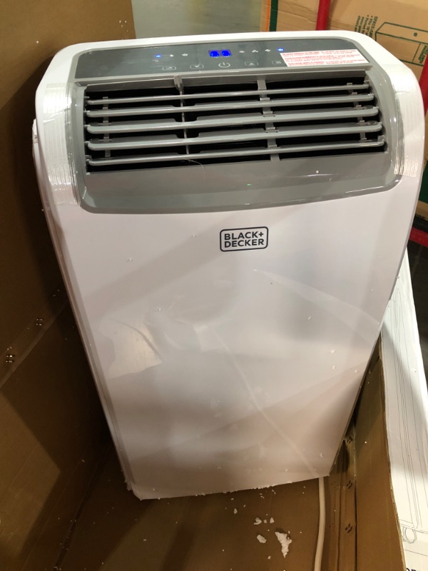 Photo 2 of ***SEE NOTES*** BLACK+DECKER 12,000 BTU Portable Air Conditioner up to 550 Sq.Ft. with Remote Control, White White - 12,000 BTU 1 Count (Pack of 1)