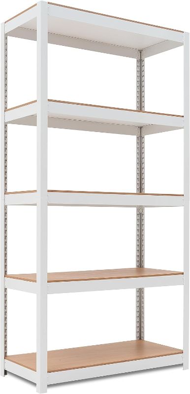 Photo 1 of 
HOMEDANT House 5-Tier Laminated Metal Shelving Unit Adjustable Storage Utility Rack Heavy Duty Shelves Organization Multipurpose