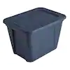 Photo 1 of **DAMAGED AND MISSING 1 LID**
20 Gal. Storage Tote Blue 2 Pack