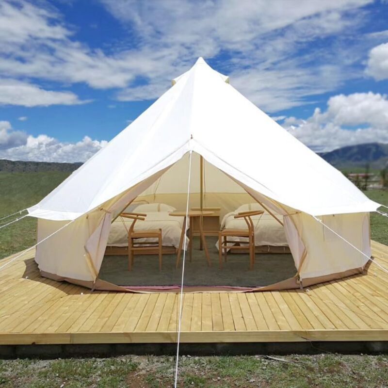 Photo 1 of 
Outdoor Safari Glamping Tent Oxford 3M/ 4M/5M/6M Luxury Yurt Bell Tent for Family Camping