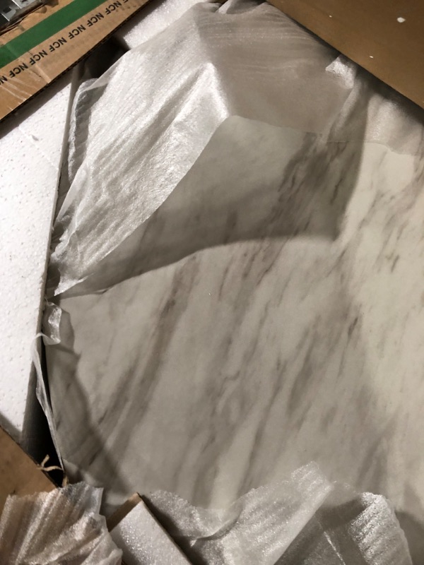 Photo 1 of 
Marble Lazy Susan Turntable Rotating Tray Dining Table Centerpiece Serving Plate Large - 22 Inch