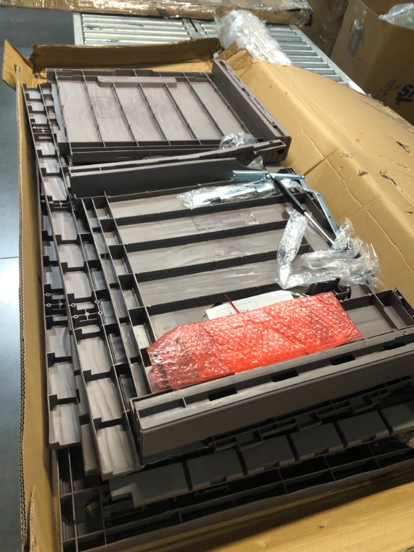 Photo 1 of **NONREFUNDABLE**FOR PARTS OR REPAIR**SEE NOTES**
80 Gallon Resin Deck Box Storage Outdoor Waterproof Boxes Lockable UV Resistant Container for Patio Furniture Cushions Pool Supplies Garden Tool Sports Equipment Outside Storage Delivery