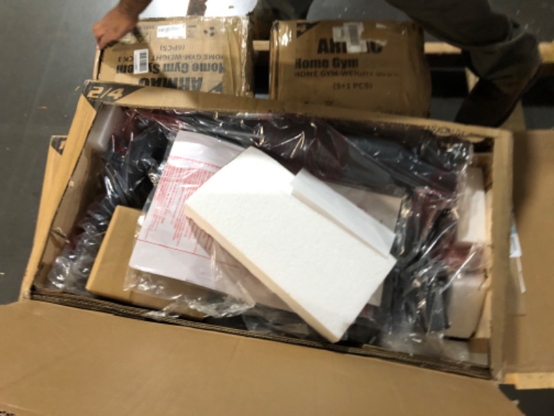 Photo 1 of ***PALLET PICK UP/ TRAILER/ PICK UP TRUCK ONLY*** Home Gym, Multifunctional Home Gym Equipment for Leg Press, 150LBS Weight Stack Machine, Workout Station with Pulley System for Full Body Training