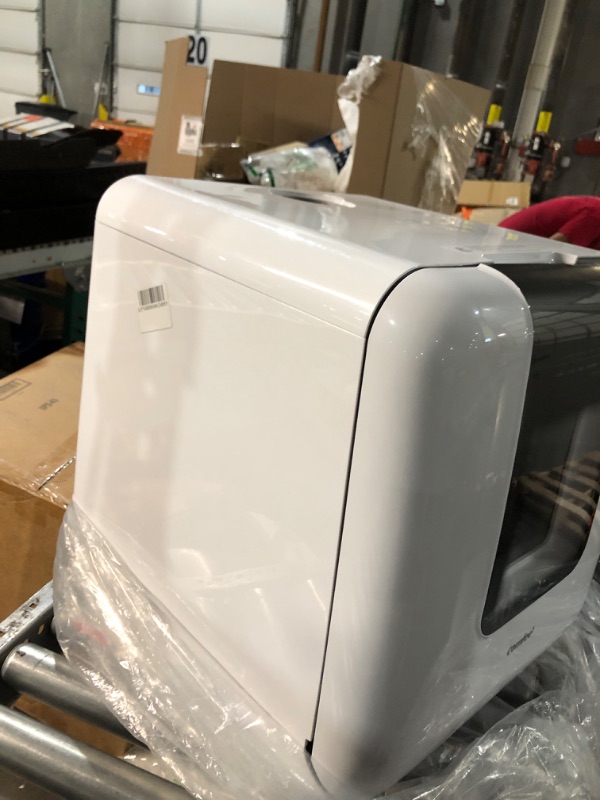 Photo 4 of **NON-REFUNDABLE** (PARTS) COMFEE' Countertop Dishwasher, Portable Dishwasher with 6L Built-in Water Tank, Mini Dishwasher with More Space Inside, 7 Programs, UV Hygiene& Auto Door Open, for Apartments, Dorms& RVs, White