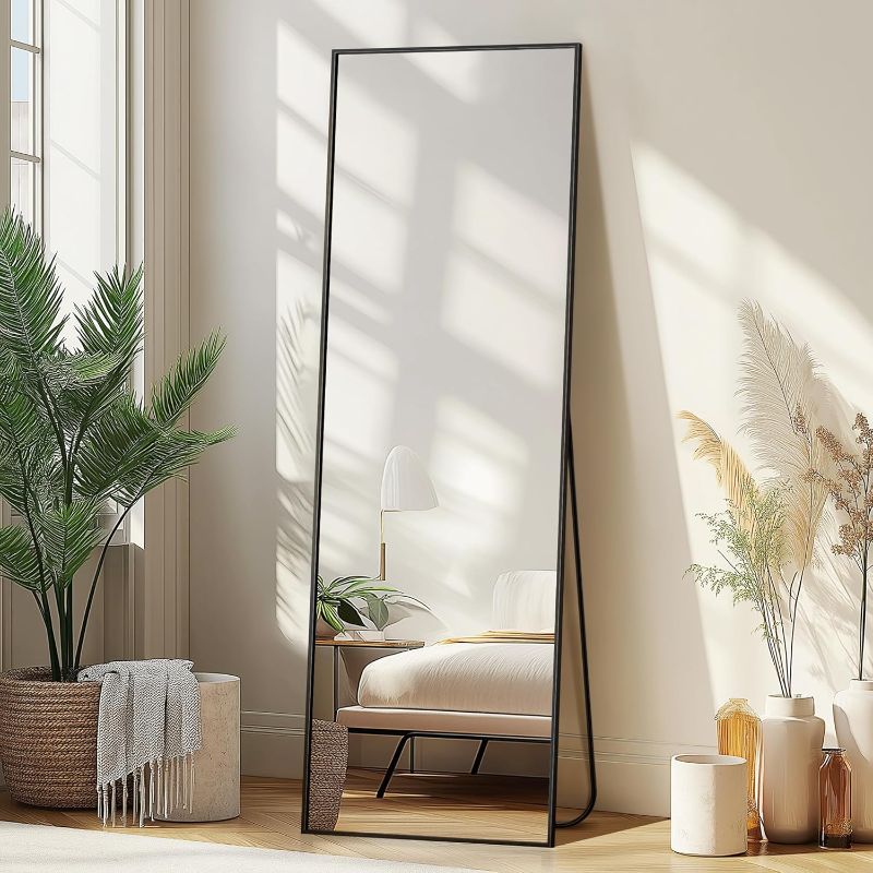 Photo 2 of 
Delma Wall Mirror Full Length Mirror,Standing Mirror Full Body,Large Floor Mirror for Wall Door Bedroom Bathroom Living Room with Aluminium