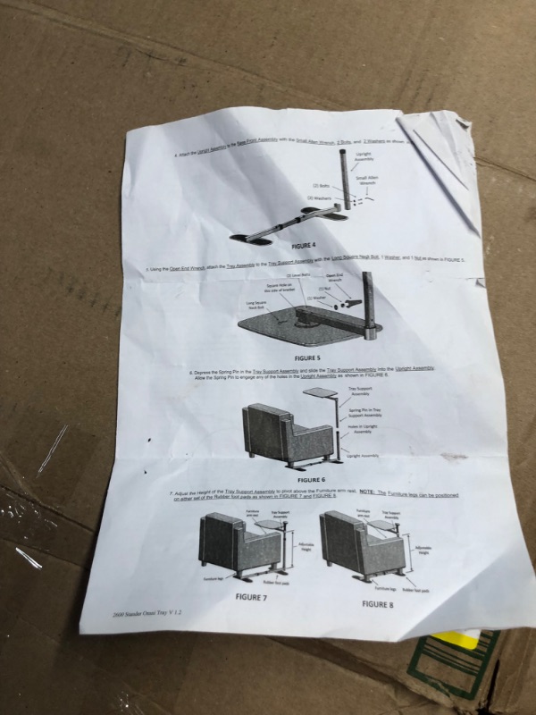 Photo 7 of ***USED - LIKELY MISSING PARTS - UNABLE TO VERIFY FUNCTIONALITY***
Stander Omni Tray Table, Adjustable Recliner Swivel TV Tray with Standing Handle for Adults, Seniors, and Elderly, Bamboo Laptop Desk for Chairs and Couches, Mobility Aid Sit and Stand Lif