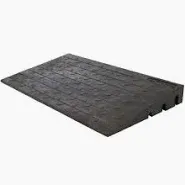 Photo 1 of *****STOCK IMAGE FOR SAMPLE*****
Silver Spring 6" High Rubber 3-Channel Threshold Ramp for Wheelchairs, Mobility Scooters, and Power Chairs, with Slip-Resistant Surface - DH-UP-84