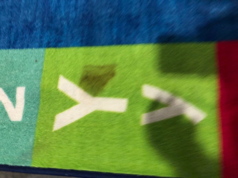 Photo 5 of ***USED - DIRTY - STAINED - SEE PICTURES - NO PACKAGING***
Eric Carle Elementary USA Map Kids Machine Washable Area Rug Blue/Red, 6'6"x9'5"