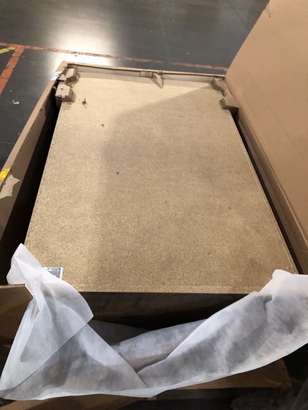 Photo 1 of ****PICKUP TRUCK/ TRAILER PICK UP ONLY*** Signature Design by Ashley Trinell Rustic 5 Drawer Chest of Drawers with Nailhead Trim, Warm Brown