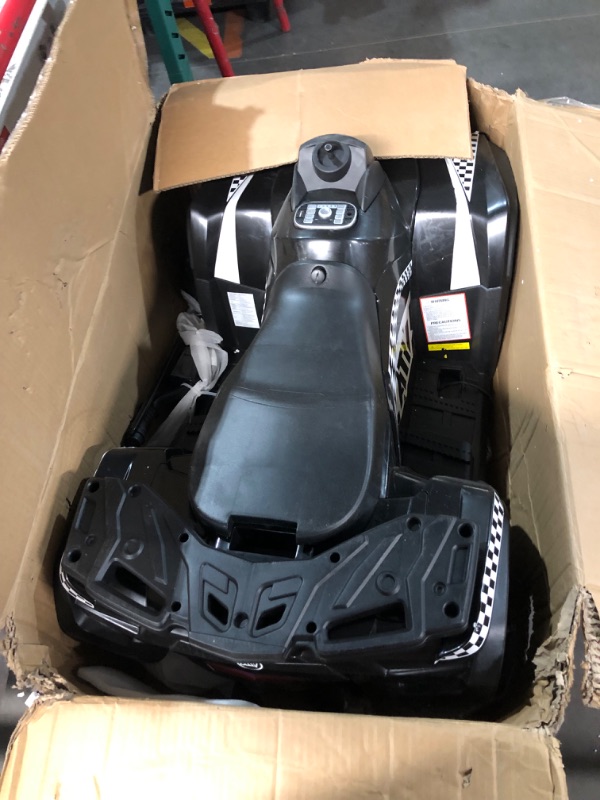 Photo 10 of ***USED - INCOMPLETE - MISSING PARTS - SEE COMMENTS***
ELEMARA 2 Seater Kids ATV, 12V Kids 4 Wheeler Quad Car Toy with 10AH Battery, 4mph, 2 Charging Ports, Bluetooth, LED Light, Radio, Battery Powered Electric Vehicle for Age 3-8,Dark Black