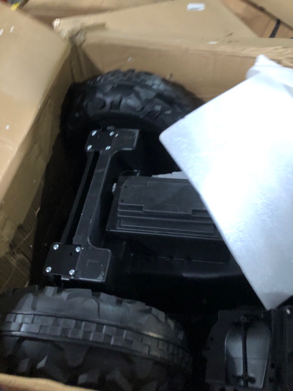 Photo 5 of ***USED - INCOMPLETE - MISSING PARTS - SEE COMMENTS***
ELEMARA 2 Seater Kids ATV, 12V Kids 4 Wheeler Quad Car Toy with 10AH Battery, 4mph, 2 Charging Ports, Bluetooth, LED Light, Radio, Battery Powered Electric Vehicle for Age 3-8,Dark Black