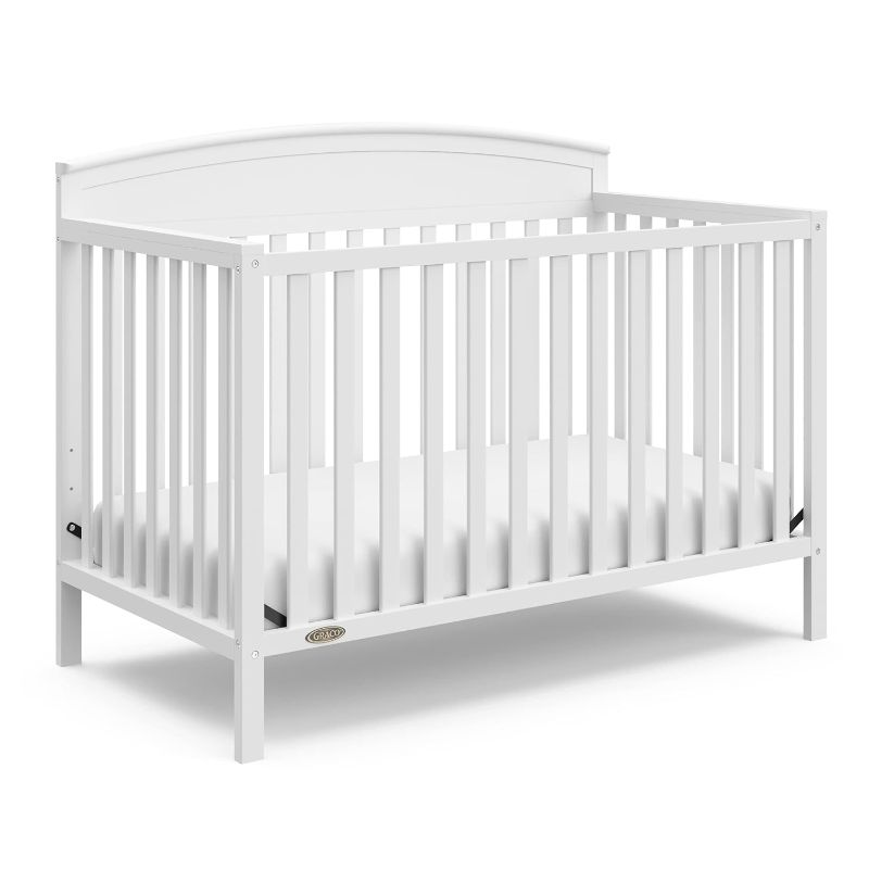 Photo 1 of 
Graco Benton 5-in-1 Convertible Crib (White) – GREENGUARD Gold Certified, Converts from Baby Crib to Toddler Bed, Daybed and F