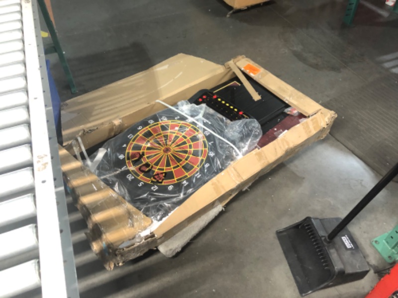 Photo 6 of ***PREVIOUSLY OPENED - ALL HARDWARE MISSING - UNABLE TO VERIFY FUNCTIONALITY - SEE PICTURES***
Arachnid Cricket Pro 650 Standing Electronic Dartboards with 24 Games, 132 Variations, and 6 Soft-Tip Darts Included