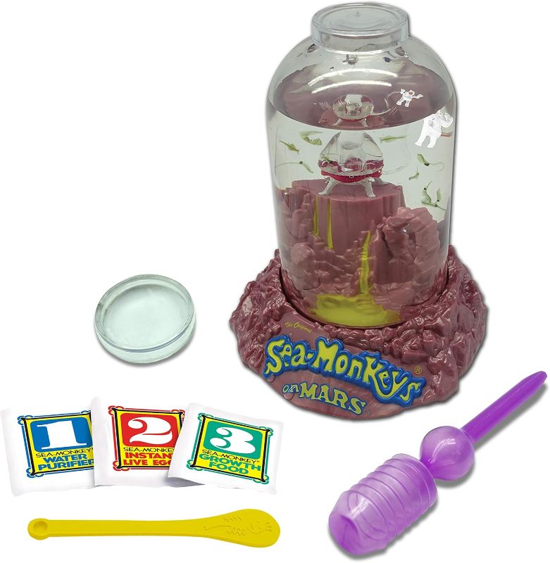 Photo 1 of 
BANDAI The Original Sea Monkeys - Sea Monkeys On Mars - Grow Your Own Pets Science Kit- Includes Eggs, Food, and Water Purifier