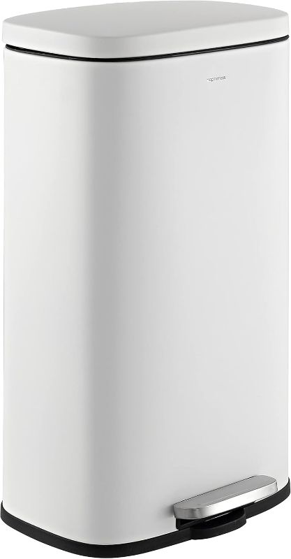 Photo 1 of 
happimess HPM1011C Curtis 8-Gallon Step-Open Trash Can with Soft-Close Lid, Modern, Minimalistic, Fingerprint Proof for Home, Kitchen, Laundry