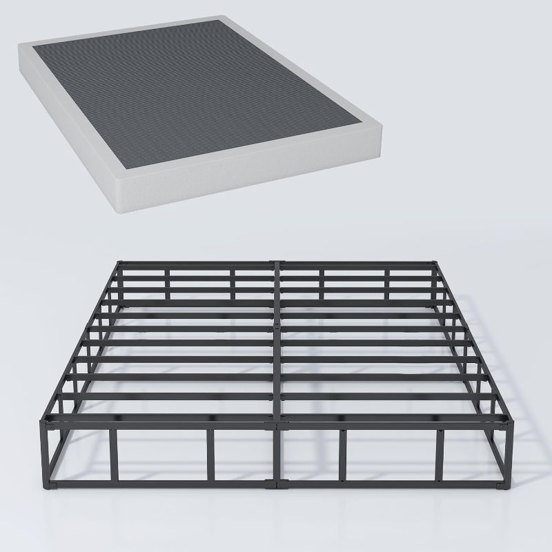 Photo 1 of 
XINXINYAN Queen Box Spring 9 Inch, Heavy Duty Mattress Box Spring Queen Foundation, Sturdy Queen Box Springs for Bed with Fabric Cover Set,