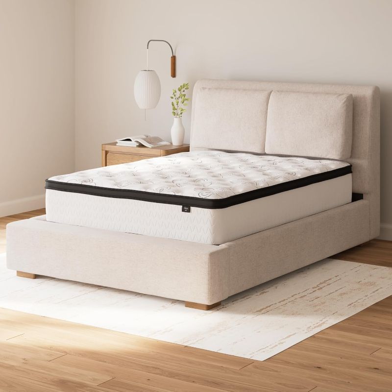 Photo 1 of 
Signature Design by Ashley Queen Size Chime 12 Inch Medium Firm Hybrid Mattress with Cooling Gel Memory Foam