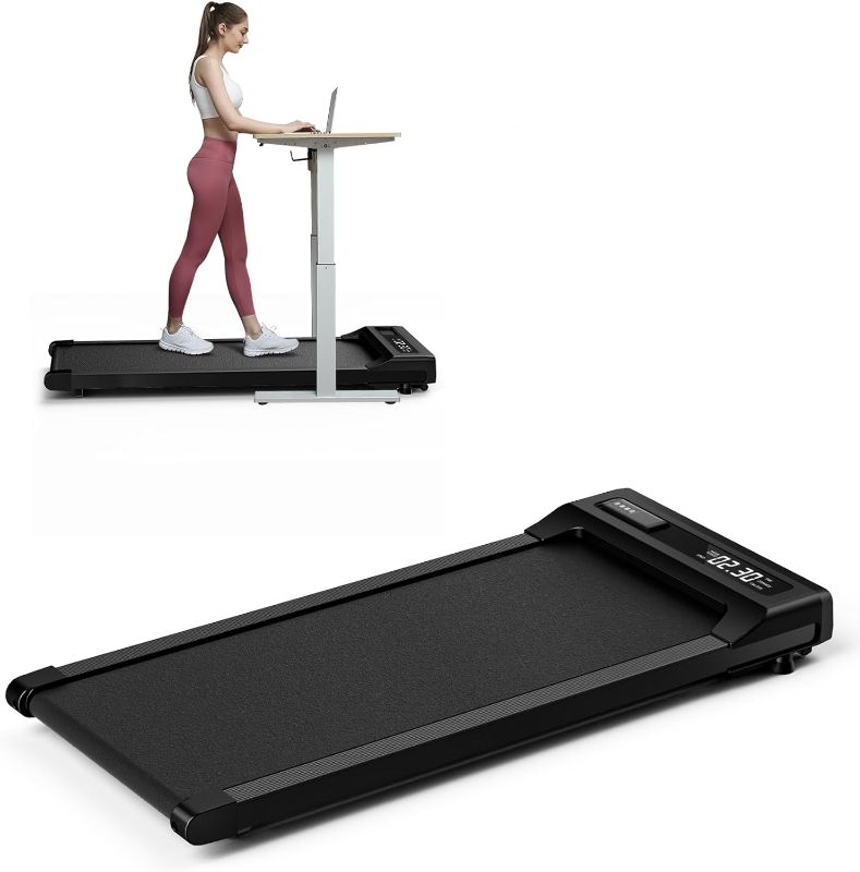 Photo 1 of 
Walking Pad Treadmill Under Desk,Under Desk Treadmill for Office Home Under Desk,265 lbs Capacity Portable Mini Treadmill 2.5HP 2 in 1 Walking