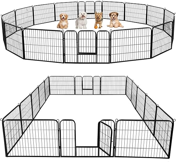 Photo 1 of  Outdoor Dog Playpen - 16 Panel Fence for Large, Medium and Small