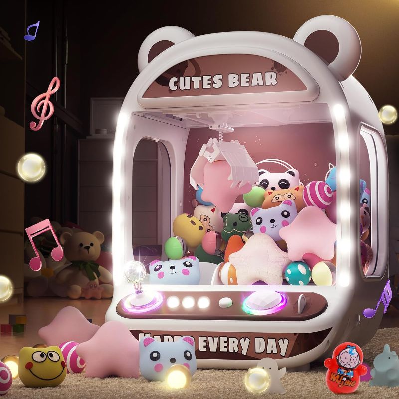 Photo 1 of (READ FULL POST) Claw Machines for Kids,Unicorns Toys for Girls Age 6+,Arcade Games Mini Vending Machine with Squishy Fidget Toys,Candy Machine Candy Dispenser Machine,Claw Game Machine,Birthday Gifts
