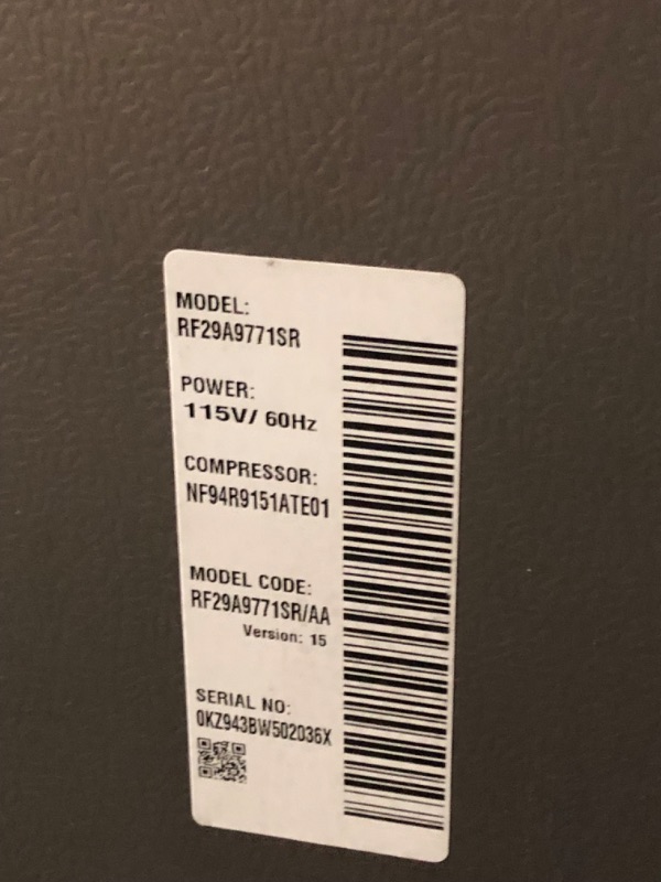 Photo 14 of ***TRUCK/TRAILER PICKUP ONLY - DAMAGED - UNTESTED - SEE COMMENTS***
*** SAMSUNG 29 Cu Ft Smart 4-Door Flex Refrigerator w/ Family Hub and Alexa Built-In, Beverage Center, Dual Ice Maker, Energy Star Certified, RF29A9771SR/AA, Fingerprint Resistant Stainle