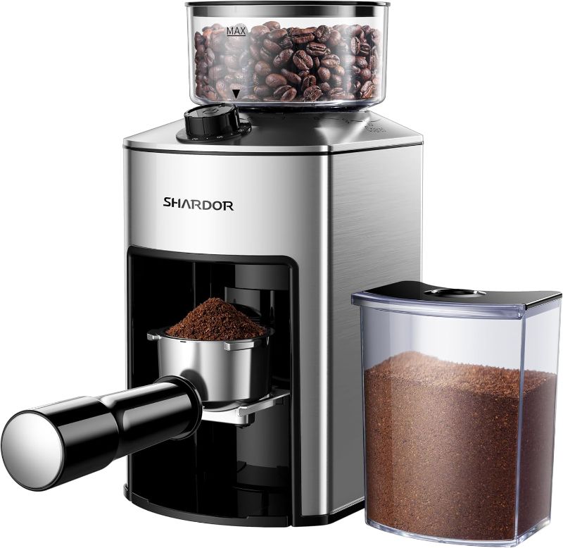 Photo 1 of (READ FULL POST) SHARDOR Anti-static Conical Burr Coffee Grinder Electric, Automatic Coffee Bean Grinder for Espresso French Press Drip Coffee Adjustable Burr Mill with 10 Precise Grind Settings for Home Use,