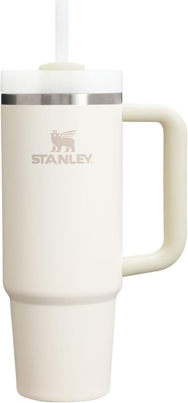 Photo 1 of 
Stanley Quencher H2.0 FlowState Stainless Steel Vacuum Insulated Tumbler with Lid and Straw for Water, Iced Tea or Coffee, Smoothie and More, Cream 2.0, 30oz