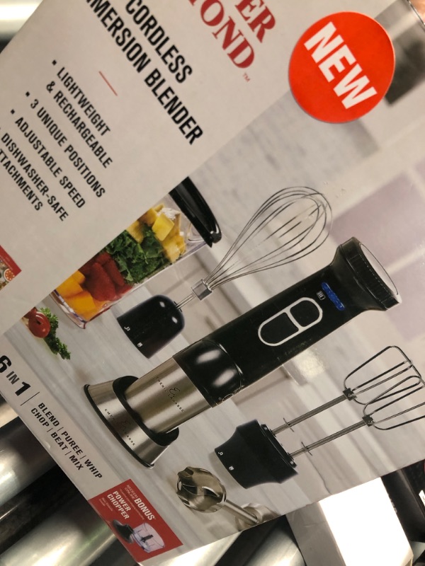 Photo 5 of **PARTS ONLY** Emeril Everyday Blender & Beyond Immersion Hand Blender, Cordless with Charging Station, Whisk and Double Beater Included.