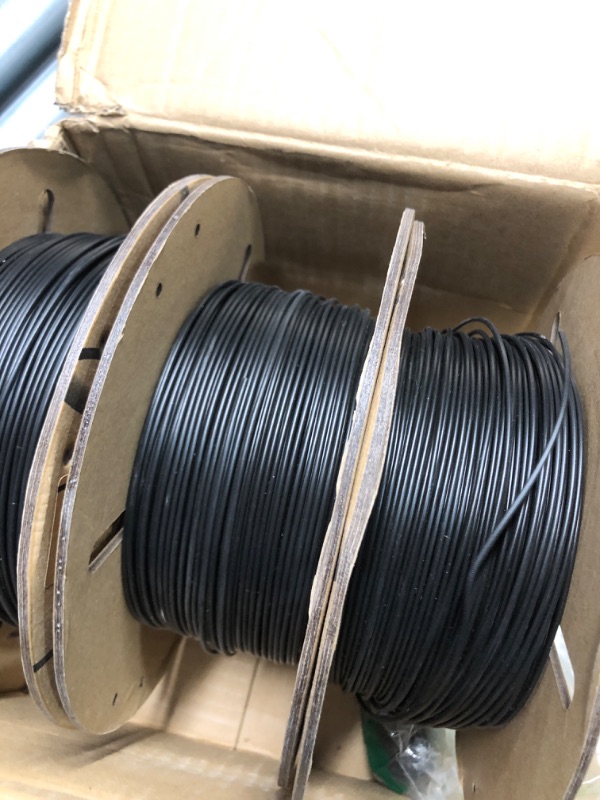 Photo 4 of **USED** ELEGOO PLA Filament 1.75mm Black 4KG, 3D Printer Filament Bulk Dimensional Accuracy +/- 0.02mm, 4 Pack 1kg Cardboard Spool(2.2lbs) 3D Printing Filament Fits for Most FDM 3D Printers