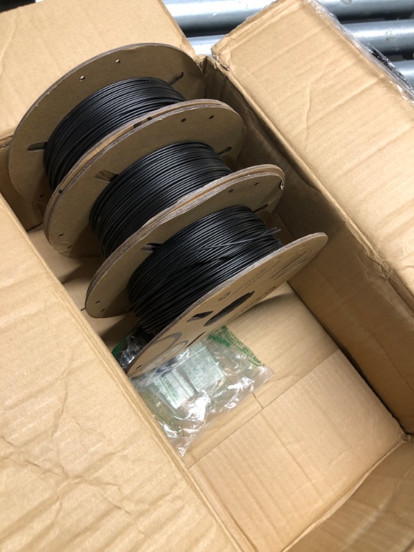 Photo 3 of **USED** ELEGOO PLA Filament 1.75mm Black 4KG, 3D Printer Filament Bulk Dimensional Accuracy +/- 0.02mm, 4 Pack 1kg Cardboard Spool(2.2lbs) 3D Printing Filament Fits for Most FDM 3D Printers