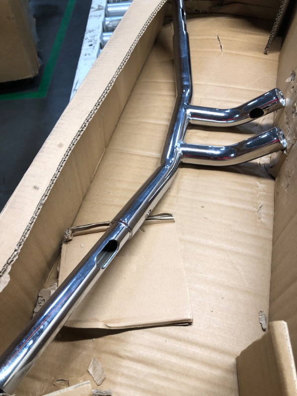 Photo 1 of WSays Chrome 6" Rise T-Bar Handlebars Steel Pipe Compatible with 1996-2023 Harley Davidson Dyna Softail Sportster Touring Road King