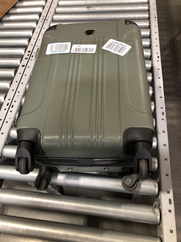 Photo 3 of (READ FULL POST) Travelers Club Chicago Expandable Luggage, Thyme Green, 20" Carry-On 20" Carry-On Thyme Green