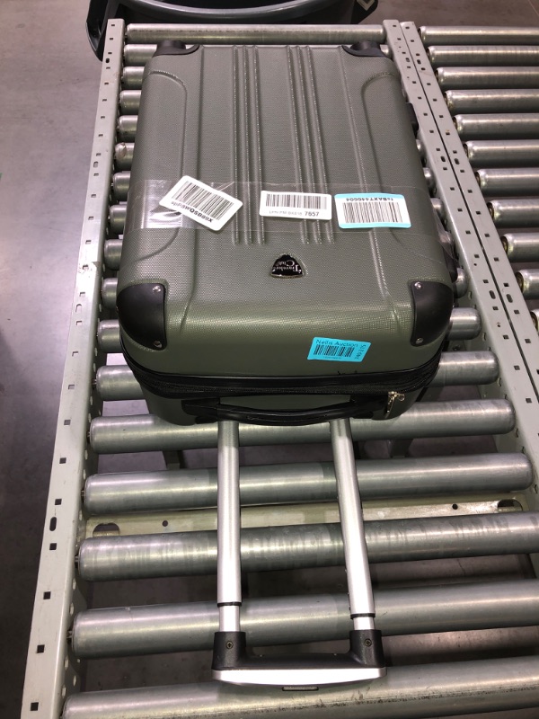 Photo 2 of (READ FULL POST) Travelers Club Chicago Expandable Luggage, Thyme Green, 20" Carry-On 20" Carry-On Thyme Green