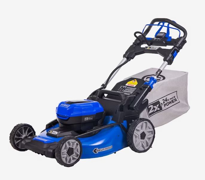 Photo 1 of (READ FULL POST) Kobalt 2x24 48-volt 20-in Cordless Self-propelled Lawn Mower 5 Ah (MISSING BATTERY) 