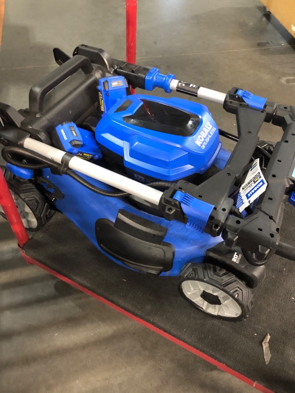 Photo 4 of (READ FULL POST) Kobalt 2x24 48-volt 20-in Cordless Self-propelled Lawn Mower 5 Ah (MISSING BATTERY) 