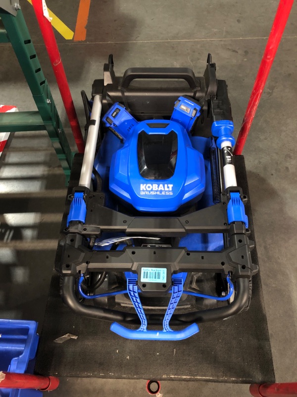 Photo 2 of (READ FULL POST) Kobalt 2x24 48-volt 20-in Cordless Self-propelled Lawn Mower 5 Ah (MISSING BATTERY) 