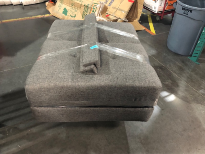 Photo 2 of ***USED - NO PACKAGING - LIKELY MISSING PARTS - SEE PICTURES***
DHP Andora 76 Inch Futon Sofa Bed, Modern Upholstered Couch Sleeper with Button Tufted Back and Seat, Grey