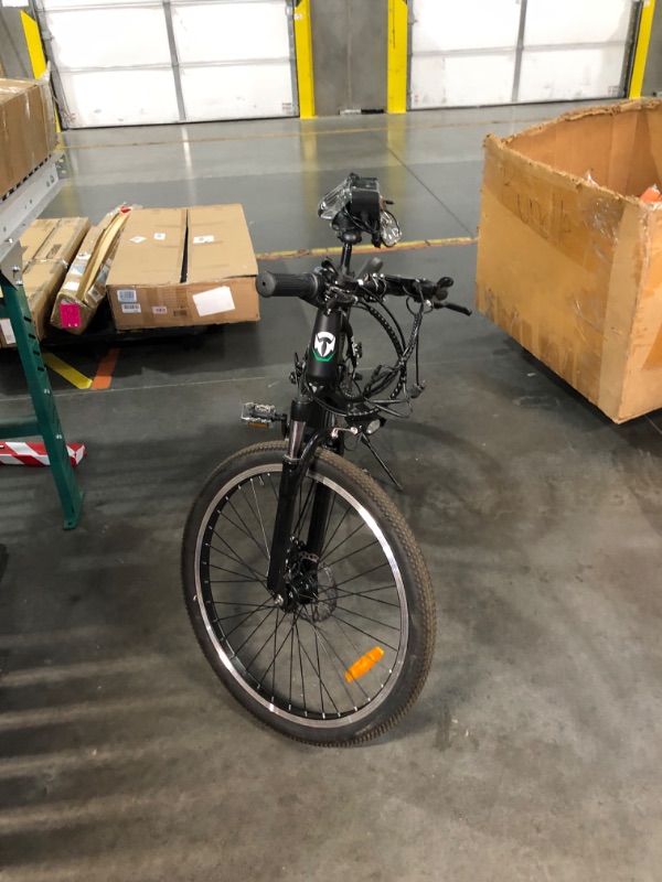 Photo 5 of ***USED - NO PACKAGING POWERS ON - UNABLE TO TEST FURTHER - SEE PICTURES - NO BIKE LOCK INCLUDED - KEY BENT***
HEZZO Electric Bike, Electric Bike for Adults 350/750W Ebikes 26" Electric Mountain Bike Shimano 21 Speed Gears Electric Bicycle with 36V 10.4Ah