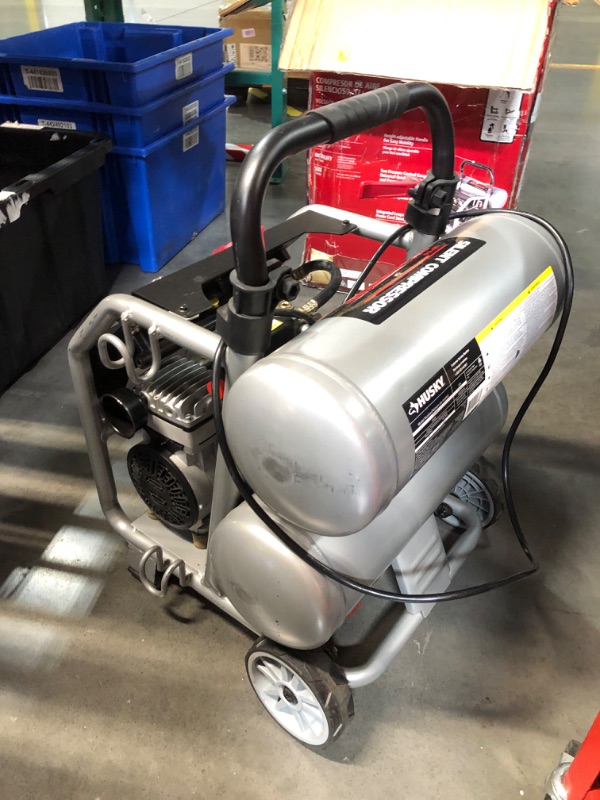 Photo 3 of ***NONREFUNDABLE - THIS SALE FINAL -  PARTS ONLY - SEE COMMENTS***
Husky 4.5 Gal. 175 PSI Portable Electric Quiet Air Compressor