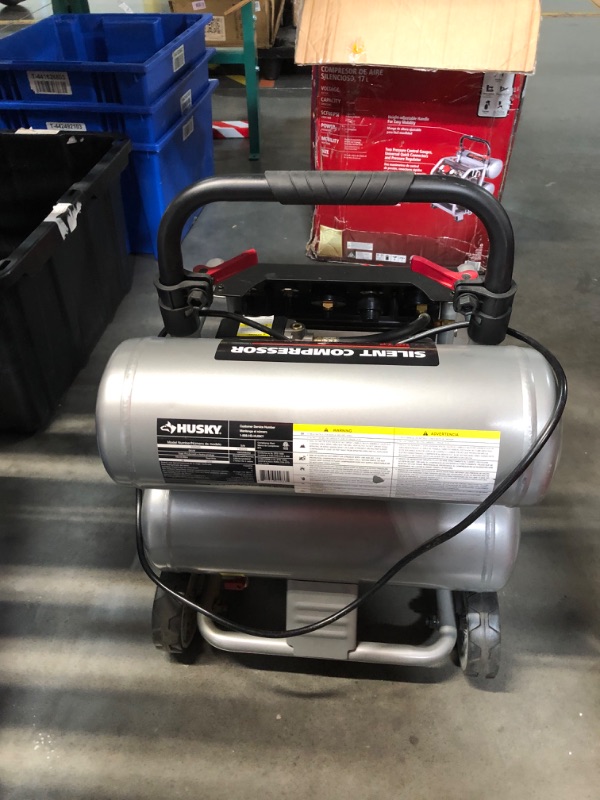 Photo 7 of ***NONREFUNDABLE - THIS SALE FINAL -  PARTS ONLY - SEE COMMENTS***
Husky 4.5 Gal. 175 PSI Portable Electric Quiet Air Compressor