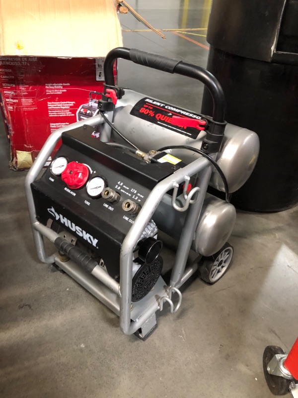 Photo 4 of (READ FULL POST) **PARTS** Husky 4.5 Gal. 175 PSI Portable Electric Quiet Air Compressor